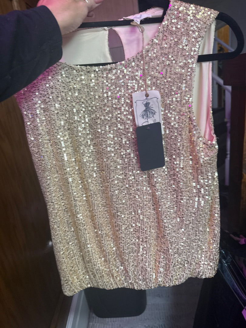 Gold Easel Women-Tops, Small